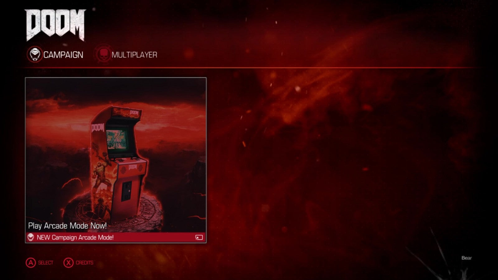 Doom titlepage for Nintendo Switch NS video game