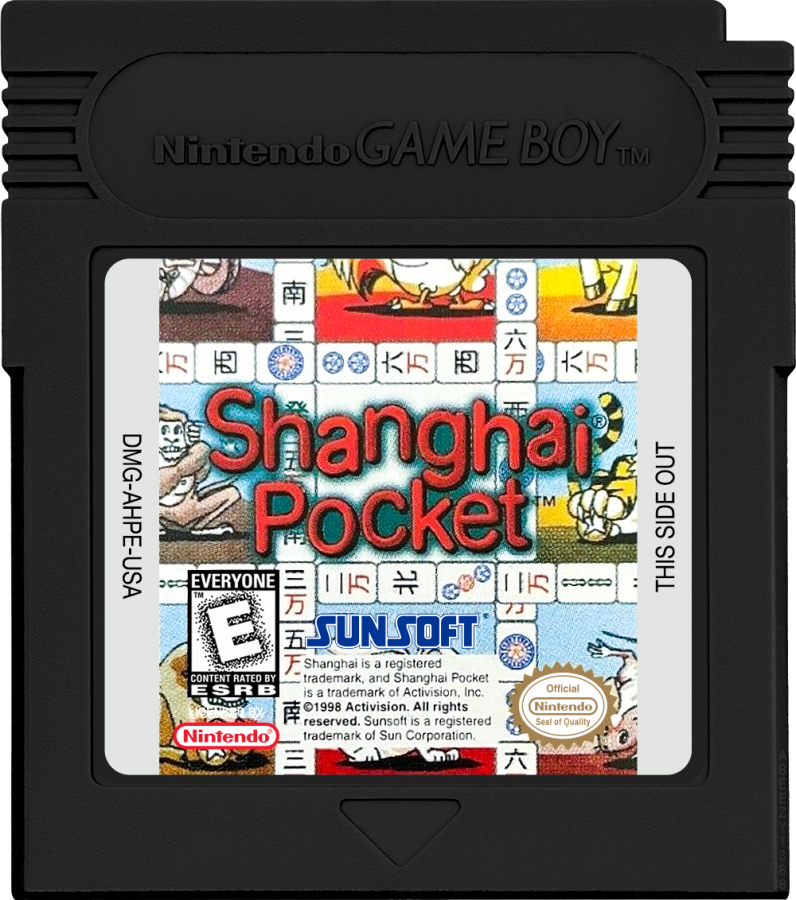 Shanghai Pocket Game Boy Color puzzle video game cartridge