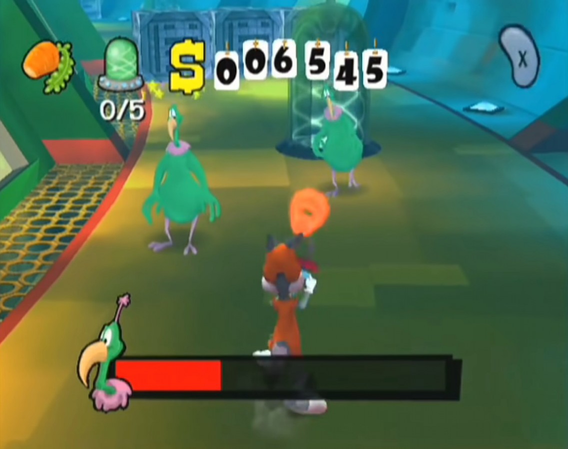 Looney Tunes Back in Action GameCube game featuring cartoon-style action adventure gameplay with classic Looney Tunes characters gameplay screenshot