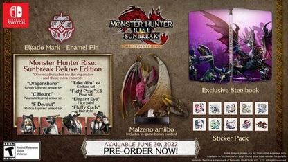 Monster Hunter Rise Sunbreak Collector's Edition cover art for Nintendo Switch (NS) video game