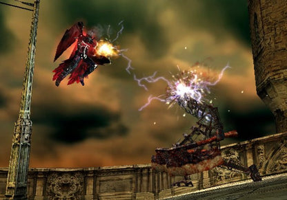 Devil May Cry 2 PlayStation 2 PS2 video game, action hack and slash, stylish combat, demon hunting gameplay, classic Capcom title gameplay screenshot