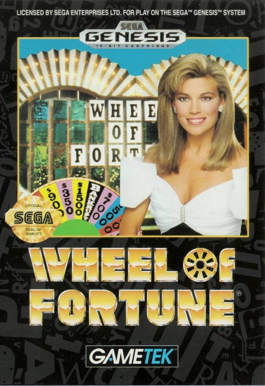 Wheel of Fortune cover art for Sega Genesis (GEN) video game