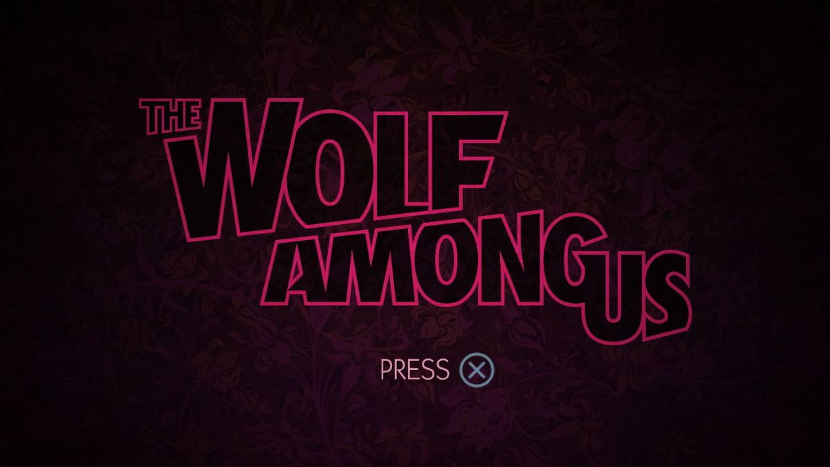 Wolf Among Us – PlayStation 4 (PS4) video game title page, episodic interactive adventure