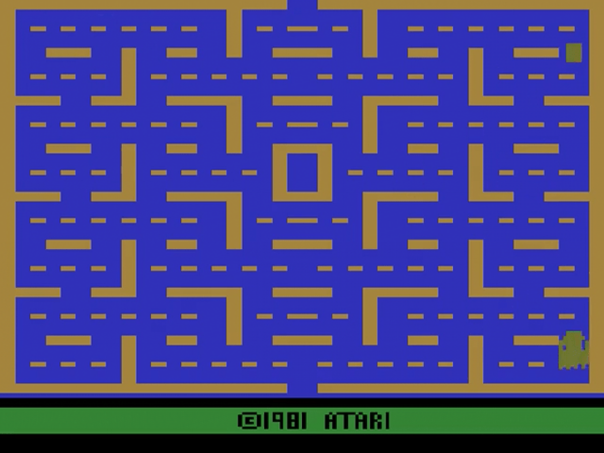 Pac-Man starting screen art for Atari 2600 (2600) video game
