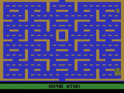 Pac-Man starting screen art for Atari 2600 (2600) video game