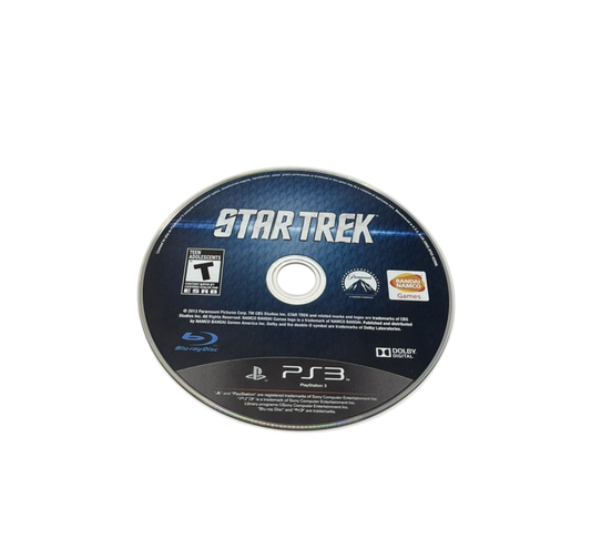 Star Trek disc cover art for PlayStation 3 (PS3) video game.