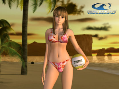 Dead or Alive Xtreme Beach Volleyball Xbox sports and mini-games title featuring characters playing beach volleyball in tropical settings gameplay
