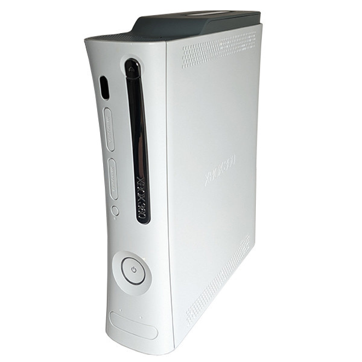Xbox 360 Phat 250GB Console Microsoft Xbox 360 original phat model home video game console with 250GB storage disc drive HDMI output wireless controller support and online gaming capabilities side