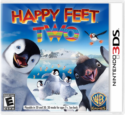 Happy Feet Two cover art for Nintendo 3DS (3DS) musical adventure video game