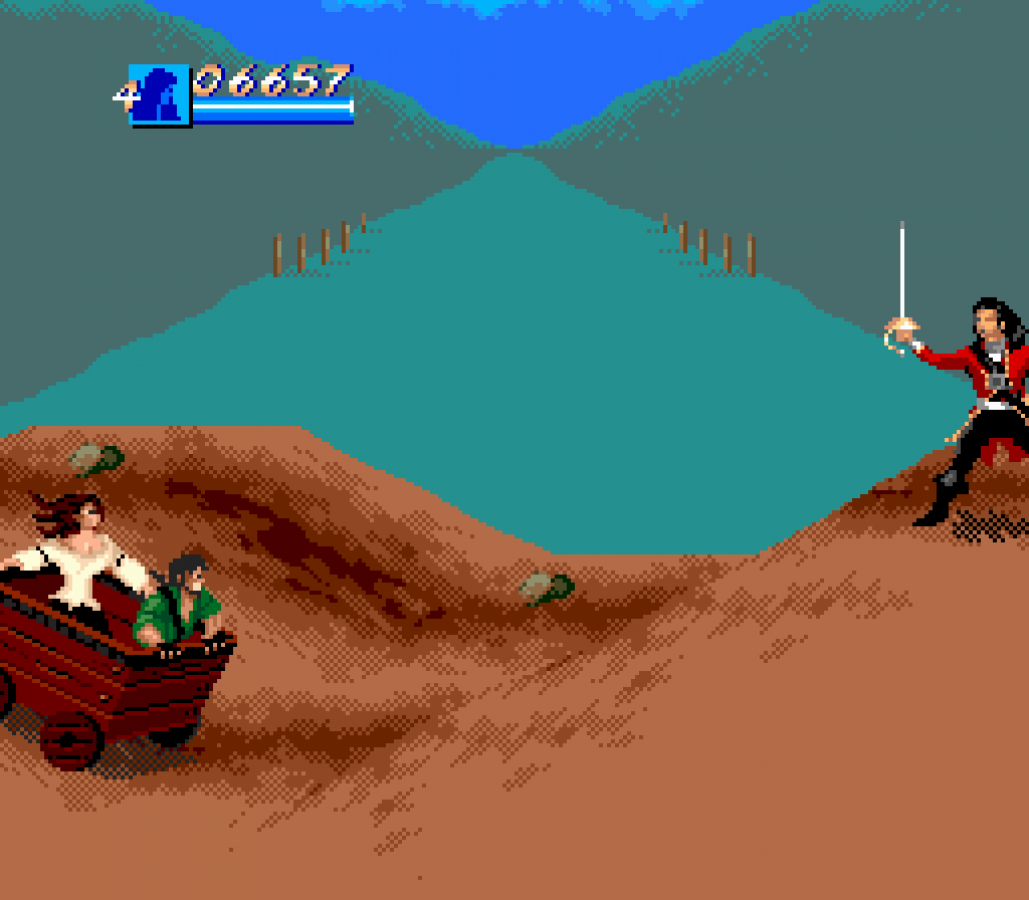 Cutthroat Island Sega Genesis retro video game action platformer gameplay (1995)