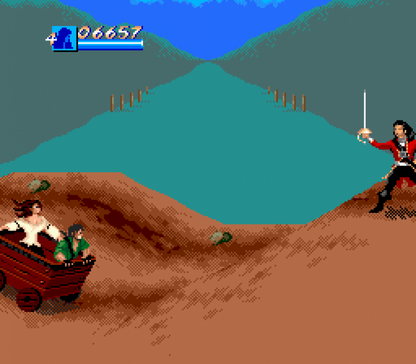 Cutthroat Island Sega Genesis retro video game action platformer gameplay (1995)