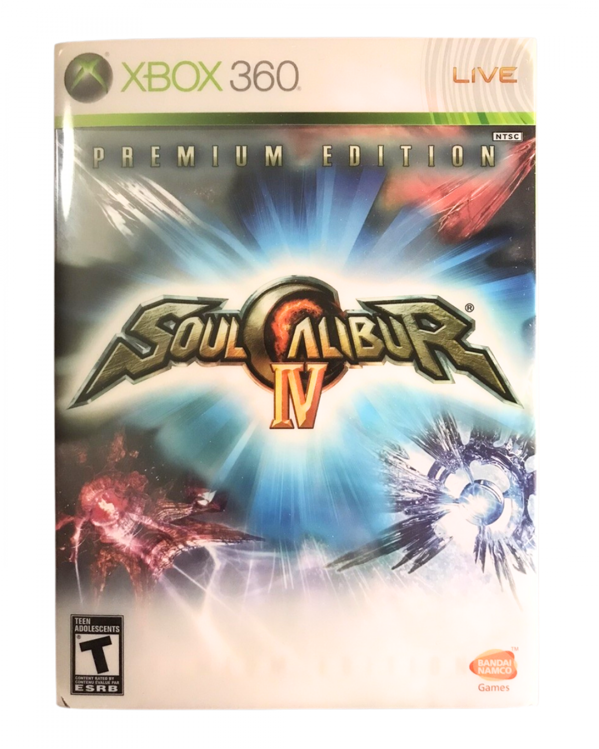 Soul Calibur IV Premium Edition for Xbox 360 with special edition packaging and character-themed content cover art