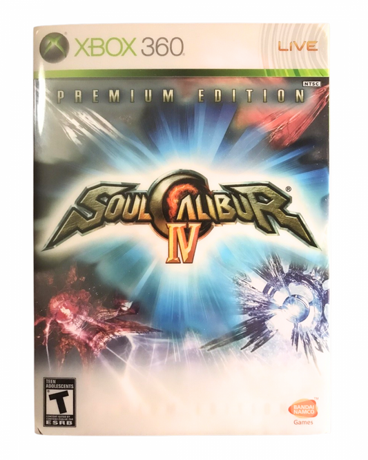 Soul Calibur IV Premium Edition for Xbox 360 with special edition packaging and character-themed content cover art