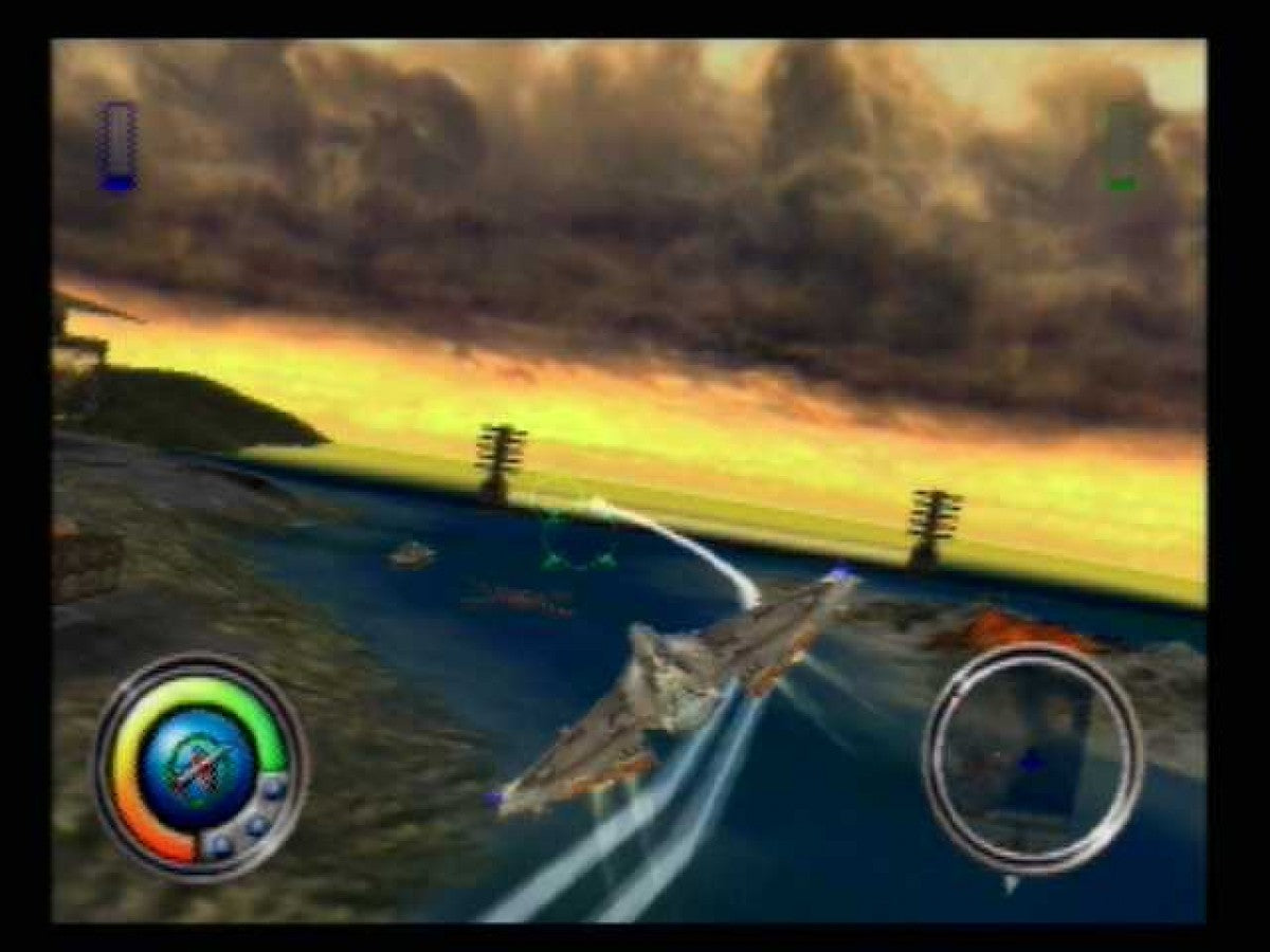 WarJetz PlayStation 2 PS2 for arcade flight combat video game fans featuring fast paced aerial dogfights customizable fighter jets explosive missions power ups colorful cartoon style graphics action packed multiplayer gameplay collectible gaming appeal gameplay