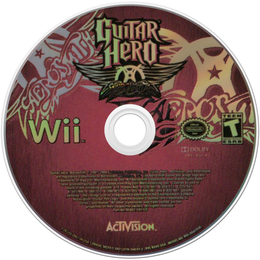 Guitar Hero: Aerosmith disc for Nintendo Wii (Wii) video game