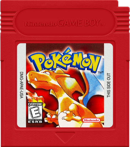 Pokémon: Red cartridge for Game Boy (GB) Pokémon RPG adventure video game