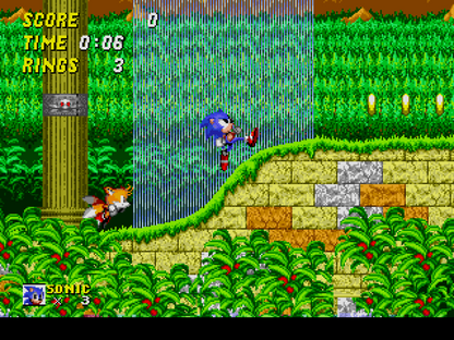 Sonic the Hedgehog 2 Not For Resale retro Sega Genesis video game featuring fast paced platform gameplay, multiplayer Sonic action, side scrolling adventure and classic Genesis entertainment - gameplay