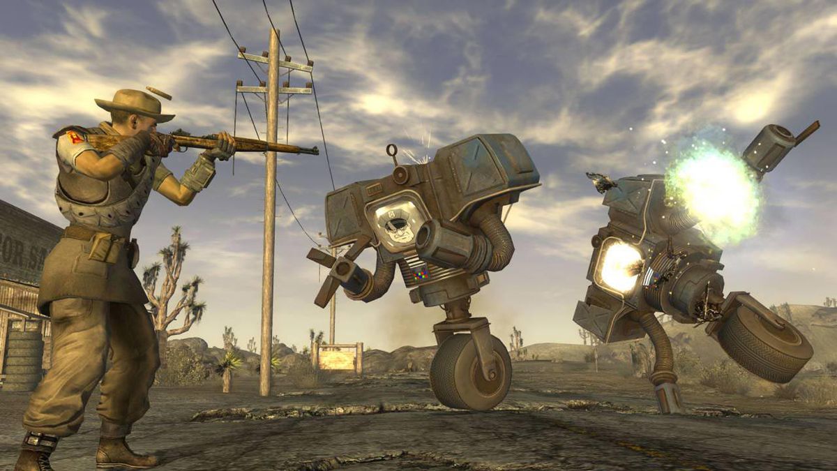 Fallout New Vegas Ultimate Edition Xbox 360/Xbox One post-apocalyptic RPG with faction choices open-world exploration and all included DLC content gameplay