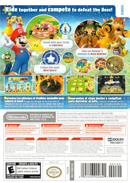 Mario Party 9 – Nintendo Wii (Wii) party board mini-game multiplayer video game back of case