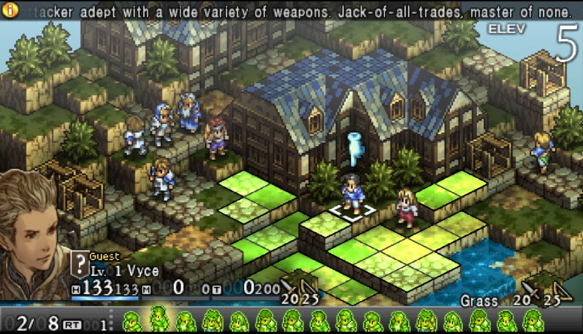 Tactics Ogre Let Us Cling Together gameplay for PlayStation Portable (PSP) video game.