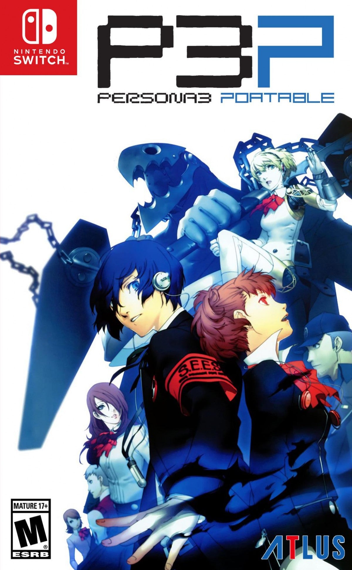 Persona 3 Portable Limited Run #213 SDCC Foil Nintendo Switch NS video game featuring role playing gameplay high school life simulation dungeon exploration turn based combat Persona battles social links character development supernatural mystery storyline limited edition collectible release cover art