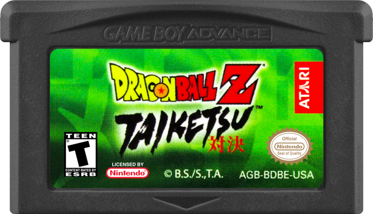 Game Boy Advance Dragon Ball Z Taiketsu fighting game game cartridge