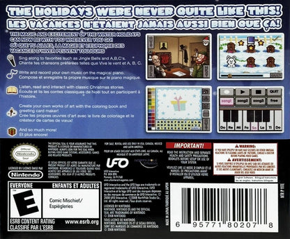 Smart Boy’s Winter Wonderland Nintendo DS video game, educational puzzle gameplay, winter-themed learning activities, handheld console title back cover