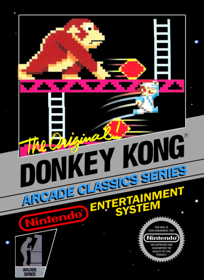 Donkey Kong [5 Screw] cover art for Nintendo Entertainment System (NES) retro video game