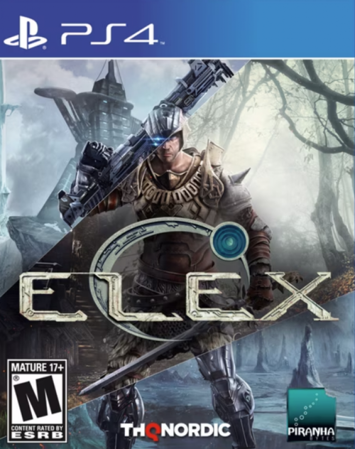 Elex – PlayStation 4 (PS4) video game cover image, open-world action RPG by Piranha Bytes