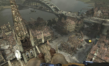 Medal of Honor Airborne Xbox 360 video game, first-person shooter, World War II military action, airborne combat missions, console title gameplay screenshot
