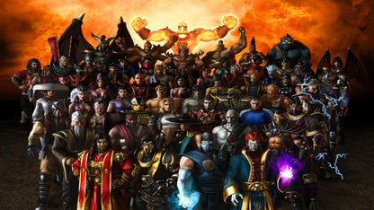 Mortal Kombat Armageddon Xbox game featuring brutal fighting action, massive character roster, and intense arcade-style combat gameplay