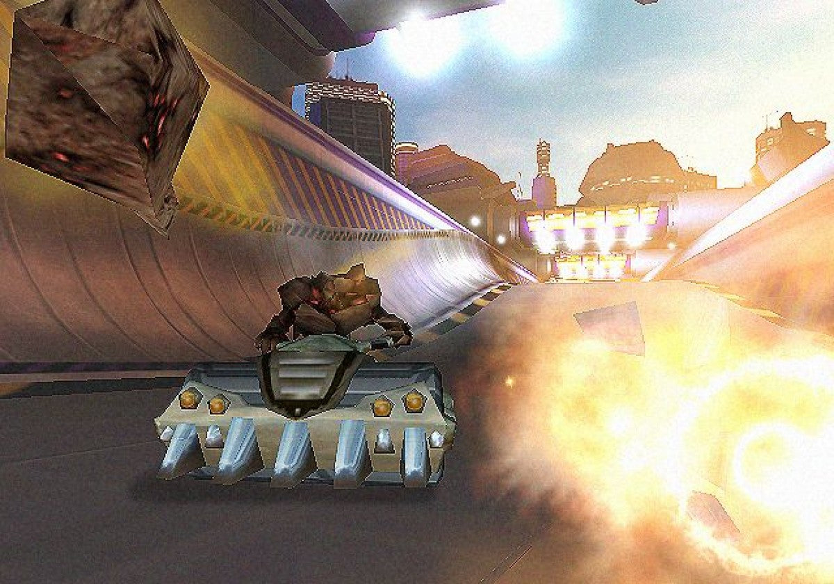 Motor Mayhem – PlayStation 2 (PS2) vehicular combat racing video game gameplay