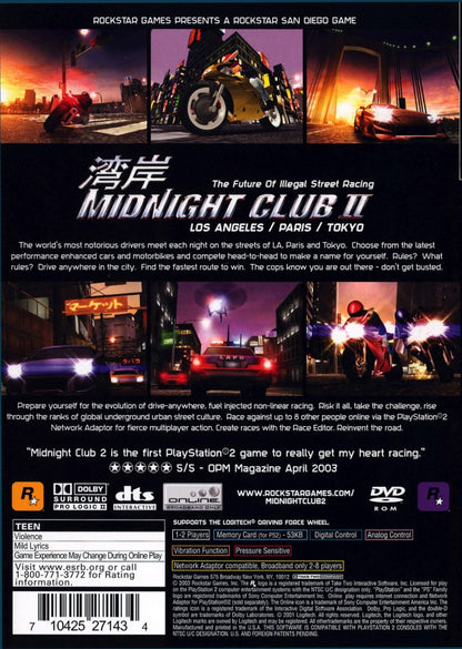 Midnight Club 2 [Greatest Hits] – PlayStation 2 (PS2) gameplay video game for PS2