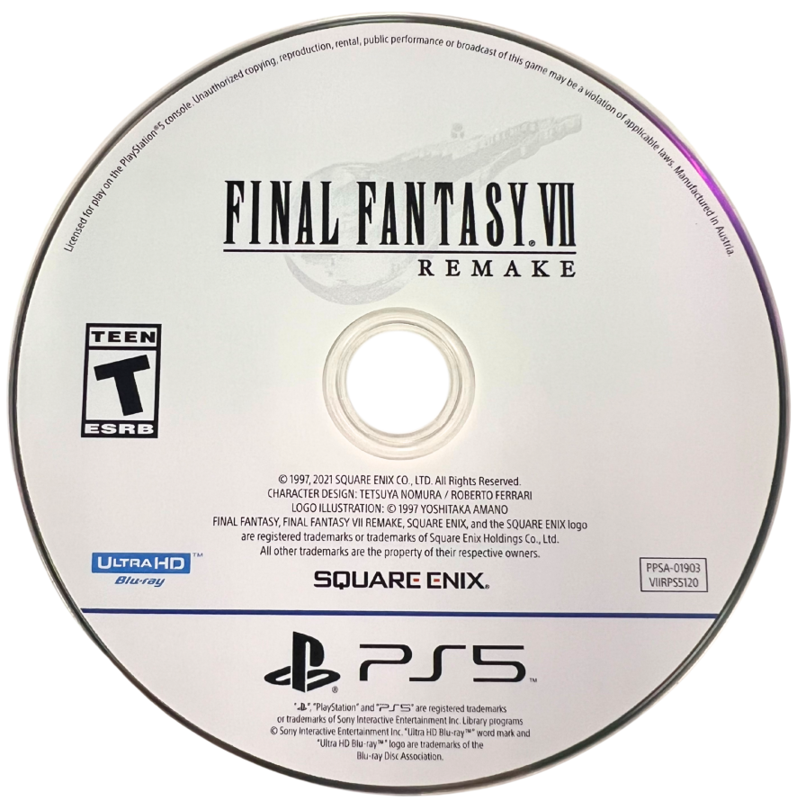 Final Fantasy VII Remake: Intergrade disc for PlayStation 5 (PS5) action RPG video game