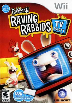 Rayman: Raving Rabbids: TV Party cover art for Nintendo Wii (Wii) video game
