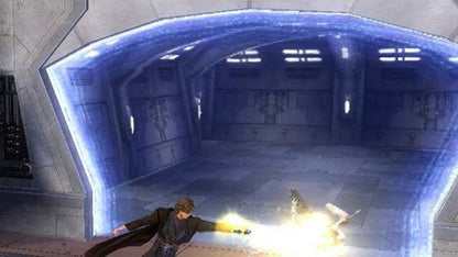 Star Wars: Episode III – Revenge of the Sith – PlayStation 2 (PS2) video game gameplay, action-adventure lightsaber combat.