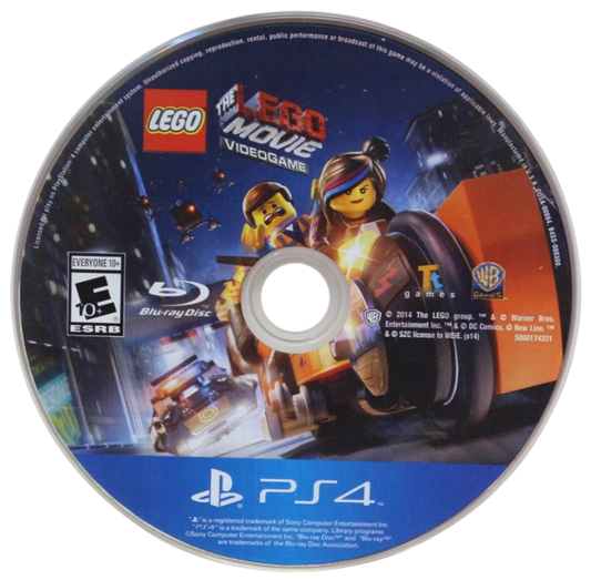 LEGO Movie Videogame PlayStation 4 (PS4) action adventure video game disc