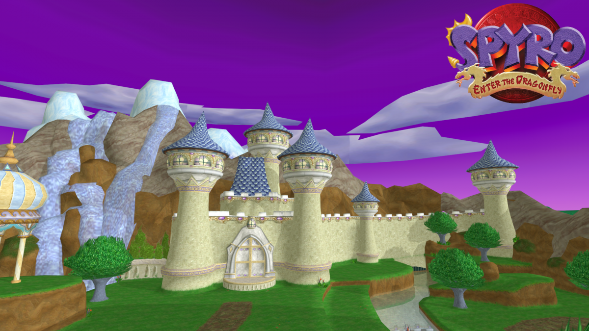 Spyro Enter the Dragonfly Nintendo GameCube GC video game featuring Spyro the Dragon action adventure platforming gameplay colorful fantasy worlds dragonfly collection exploration puzzle solving and combat challenges retro video game Nintendo GameCube collection collectible gaming appeal gameplay