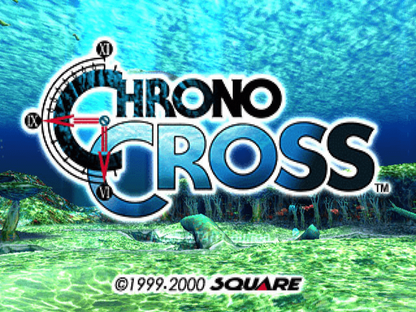 Chrono Cross home screen for PlayStation 1 (PS1) retro video game