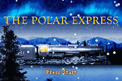  The Polar Express title screen for Game Boy Advance (GBA) video game 