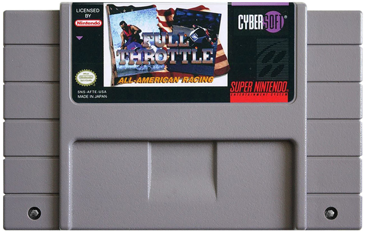 Full Throttle cartridge for Super Nintendo Entertainment System SNES retro video game