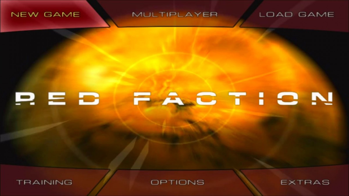 Red Faction [Greatest Hits] title screen for PlayStation 2 (PS2) video game