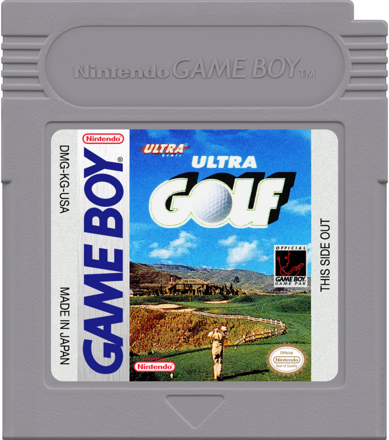 Ultra Golf cartridge art for Game Boy (GB) video game 