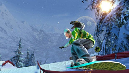 SSX On Tour retro PlayStation 2 video game featuring arcade snowboarding, downhill skiing, trick competitions and extreme sports multiplayer gameplay