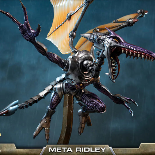 Meta Ridley 37" Premium Resin Statue – Figure. Front view of figure