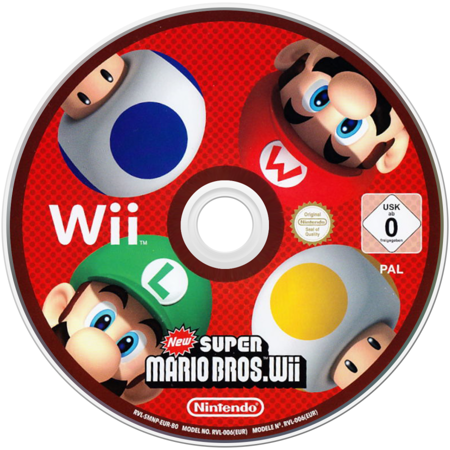 New Super Mario Bros. – Nintendo Wii (Wii) side-scrolling platformer adventure video game disc