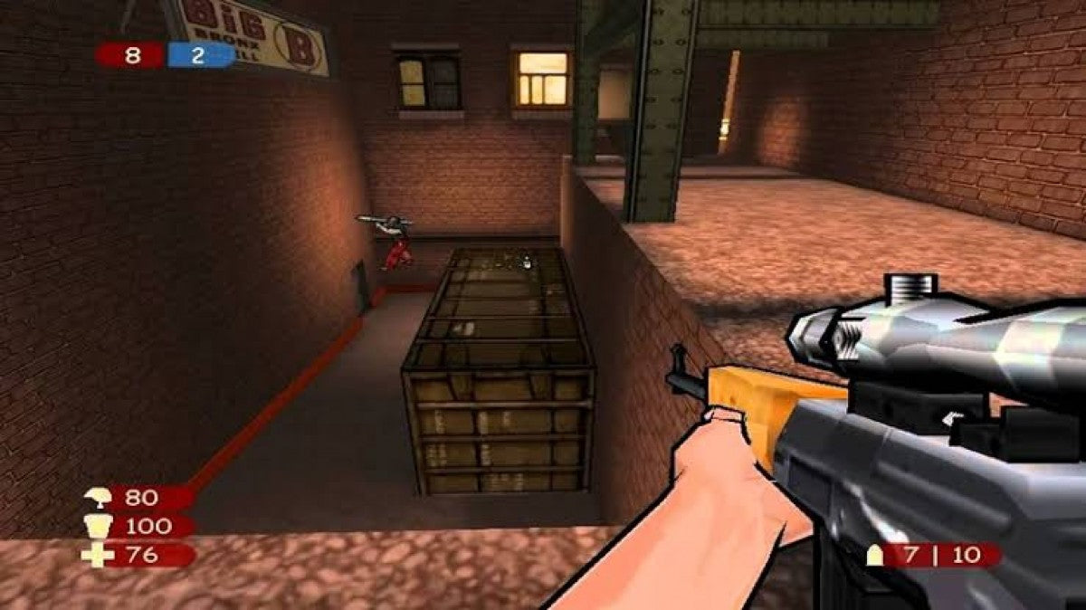 XIII PlayStation 2 PS2 for first person shooter video game fans featuring cel shaded comic book visuals espionage storyline stealth action intense gunfights conspiracy mystery multiplayer modes cinematic storytelling unique graphic novel presentation collectible gaming appeal gameplay