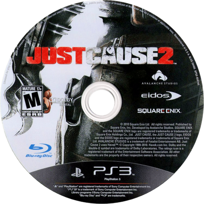 Just Cause 2 disc for PlayStation 3 PS3 video game
