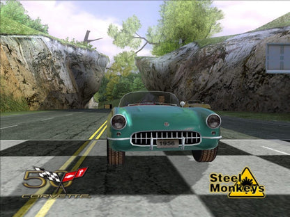 Corvette for PlayStation 2 with high-speed racing and sports car driving simulation theme gameplay