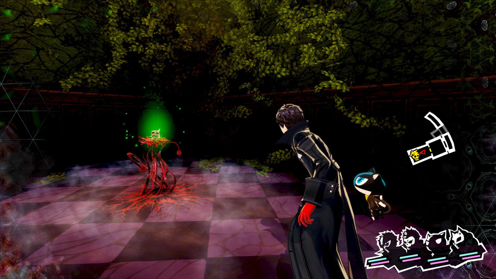 Persona 5 Royal Steelbook Edition for PlayStation 4, gameplay for a Japanese role-playing video game with turn-based combat, social simulation, dungeon exploration, and stylish anime-inspired storytelling
